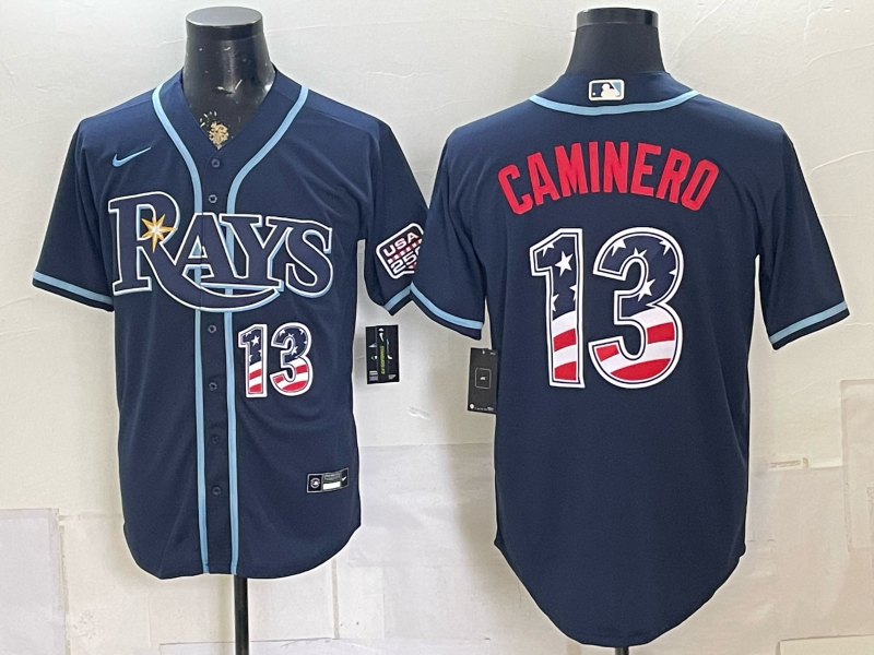 Men 2026Tampa Bay Rays #13 Caminero blue Game Nike MLB Jersey 0726002->houston astros->MLB Jersey